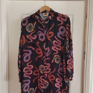 Colorful Snake Print Shirt